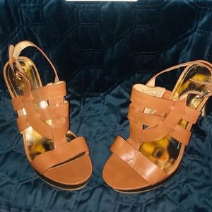 Marc Fisher High Heels Medium Natural Leather 8M